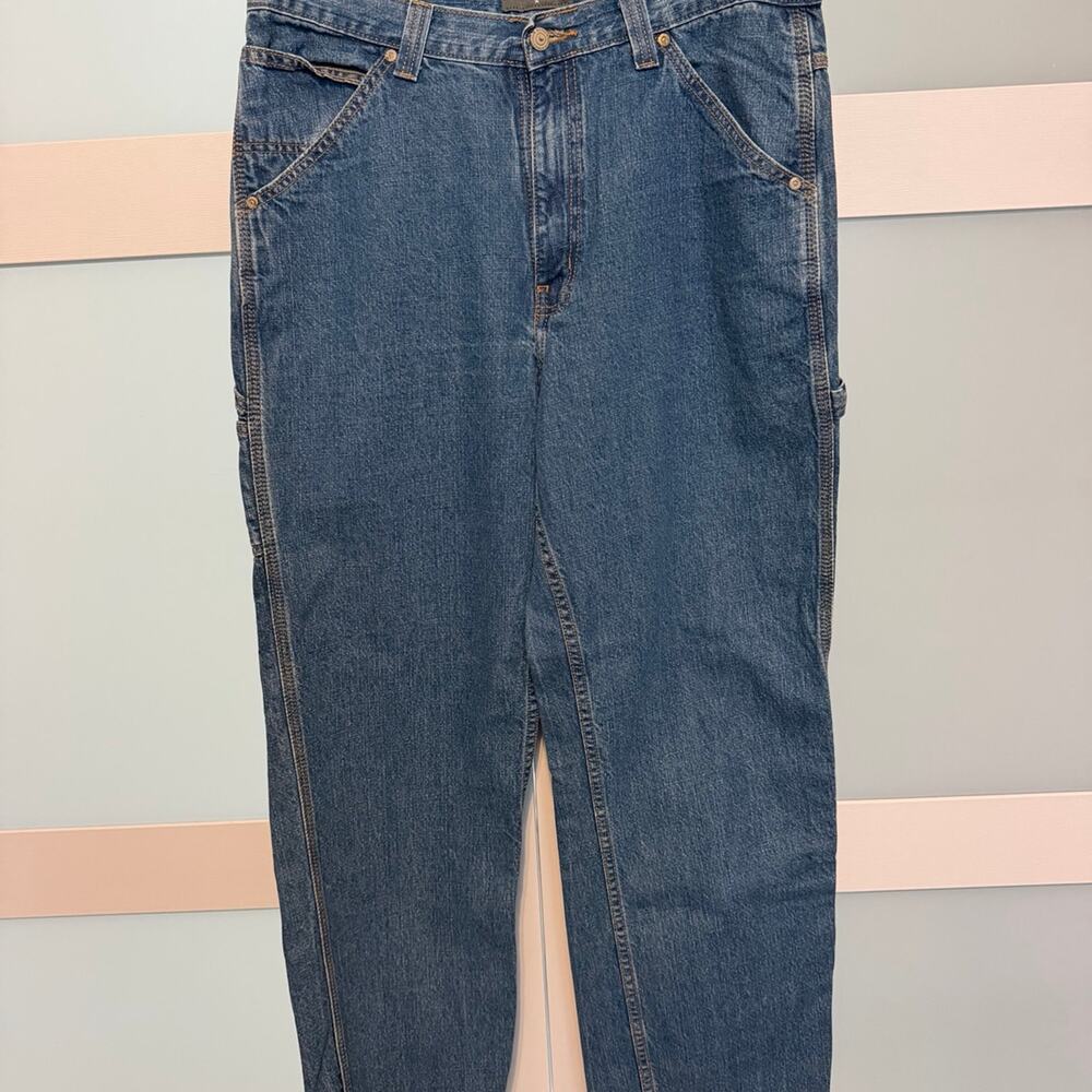 Saddlebred Carpenter Jeans Men’s 35x32 Relaxed Fit Workwear  Denim 100% Cotton